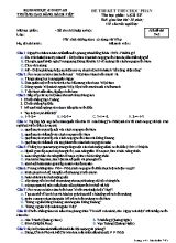 Đề thi kết thúc học phần Lịch sử - Mã đề 745 - Trường Cao đẳng Bách Việt